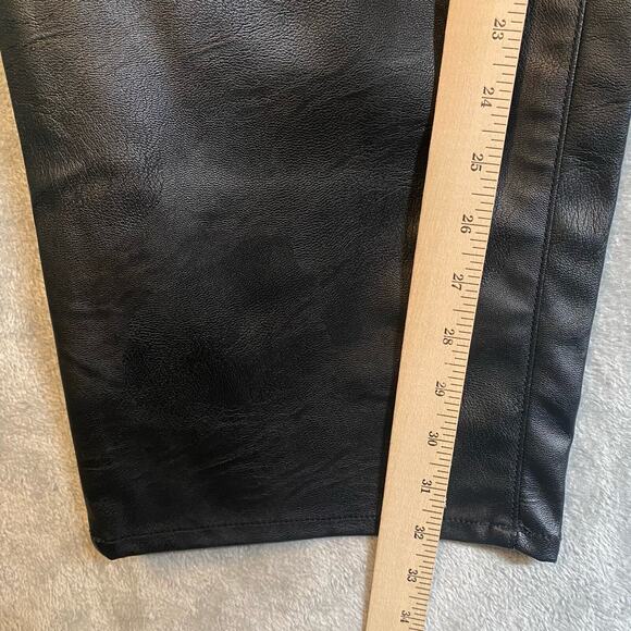 Good American Faux Leather Pants Size 10/30 Fairy Grunge Edgy Glam Going Out - Picture 9 of 14